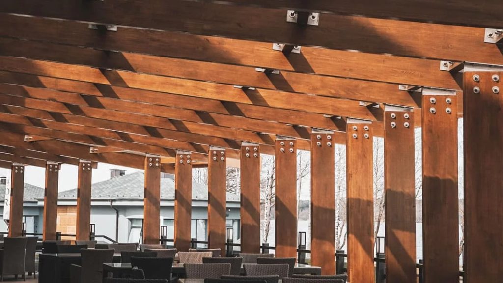 Pergola do kawiarni i restauracji